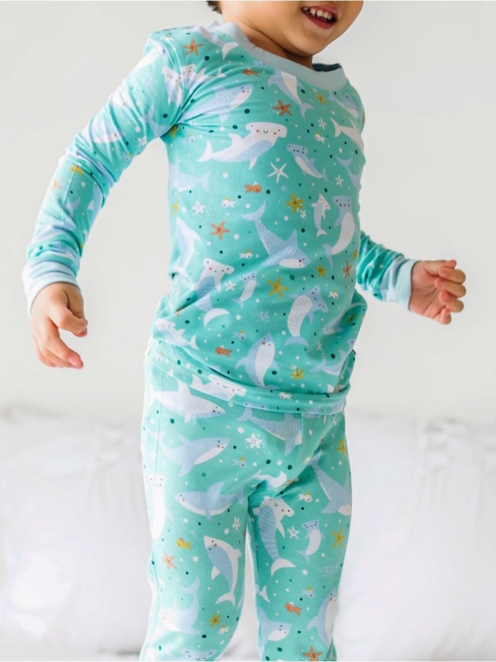 Little Sleepies Shark Soiree Bamboo Pajama Set – 3T